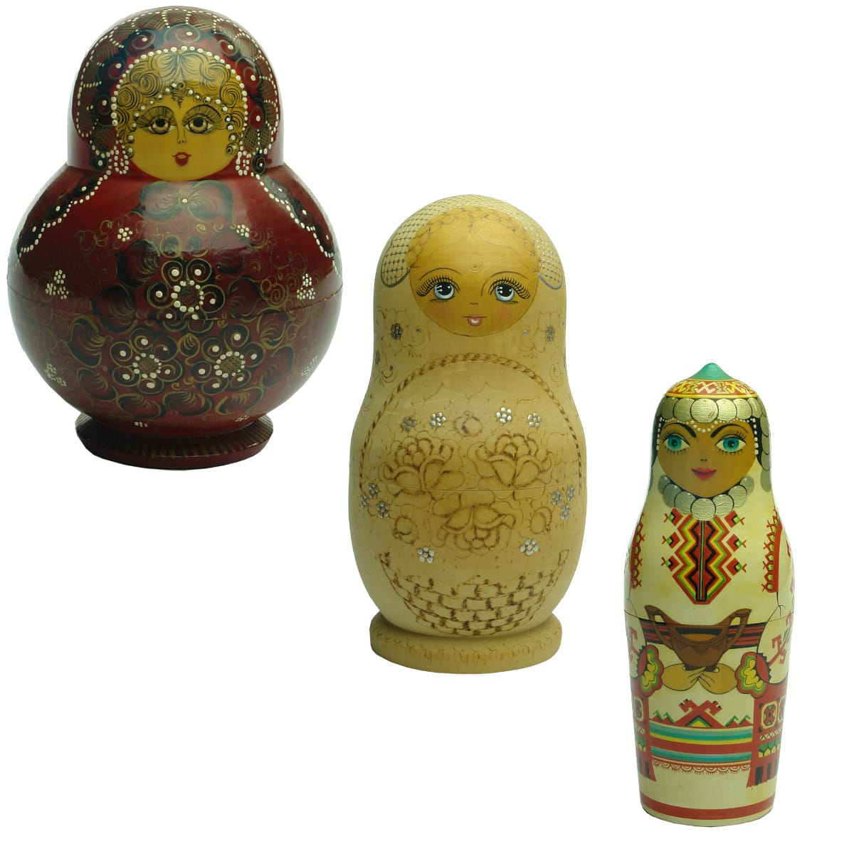 3 lots of Russian Dolls