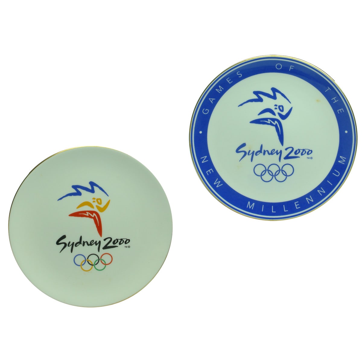 2 different Commemorative Plates. Sydney Olympics 2000. Wedgwood. Both in original boxes etc.