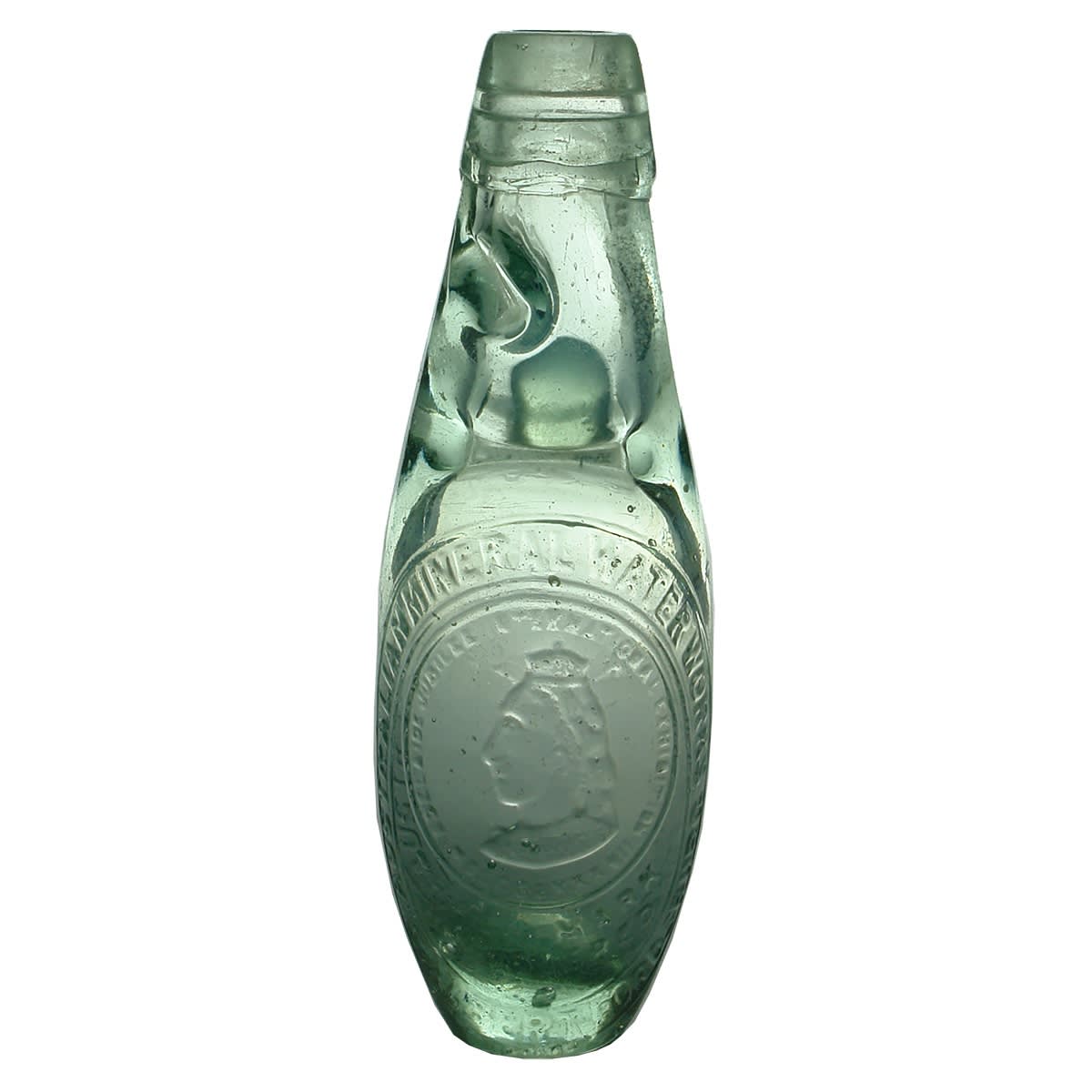 Codd Skittle. Australian Mineral Waters Works. S. Albert. Fordsburg. Codd one way pour. 6 oz. (South Africa)