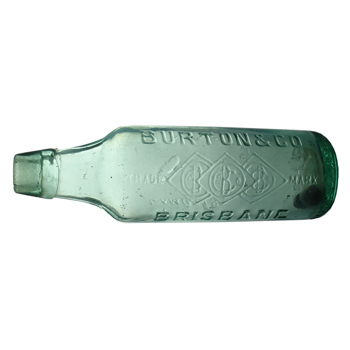 Lamont. Burton & Co., Brisbane. Aqua. 10 oz. (Queensland)