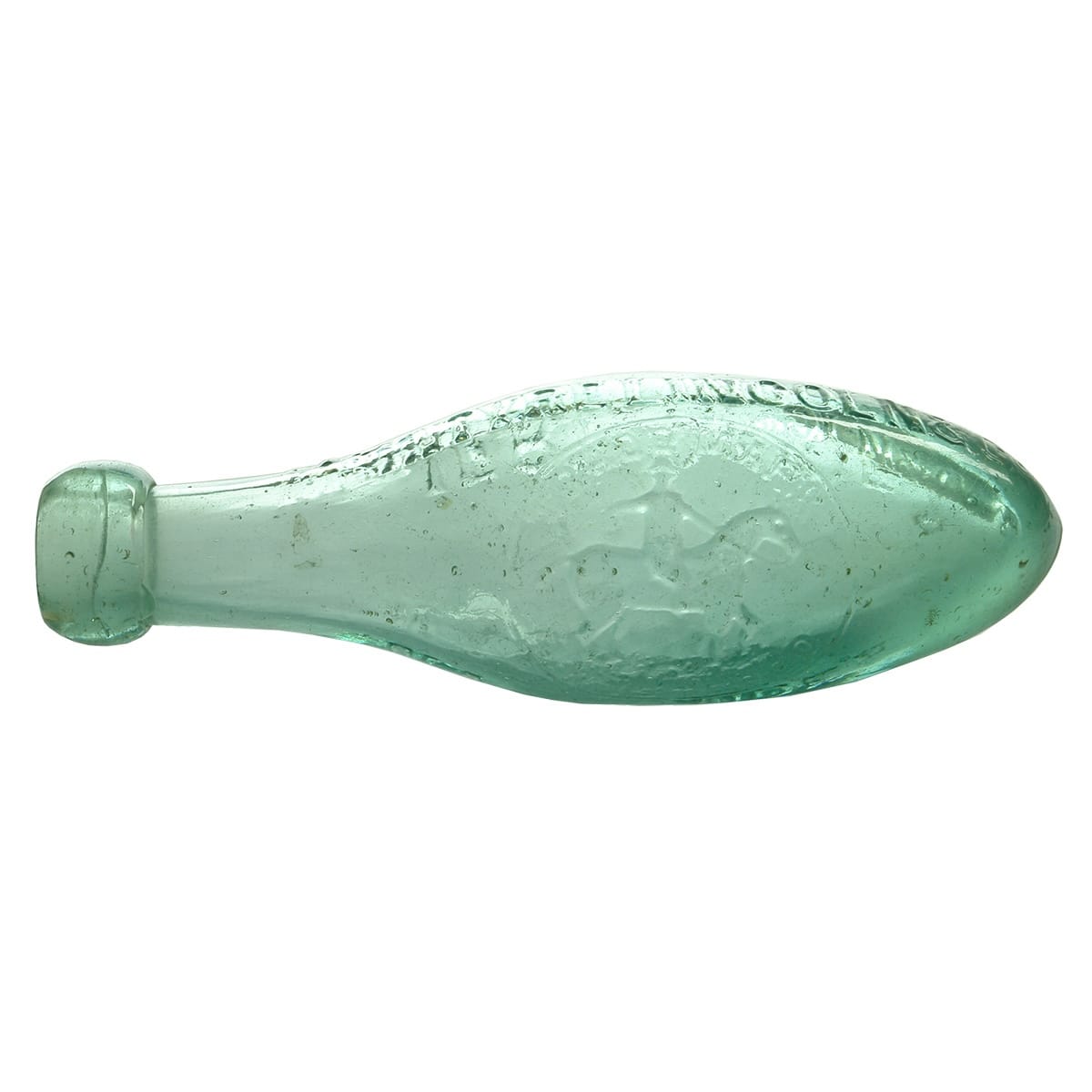 Torpedo. McIntyre Lincoln & Co., Narrandera, Hay, Jerilderie. Aqua. 6 oz. (New South Wales)