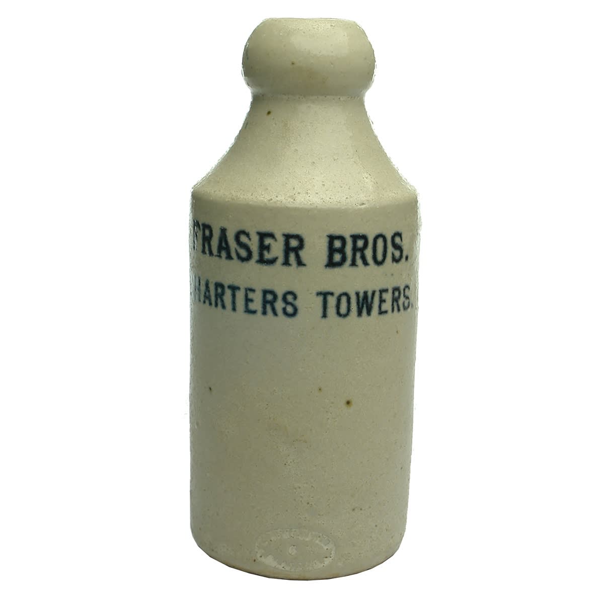 Ginger Beer. Fraser Bros, Charters Towers. All White. Dump. (Queensland)