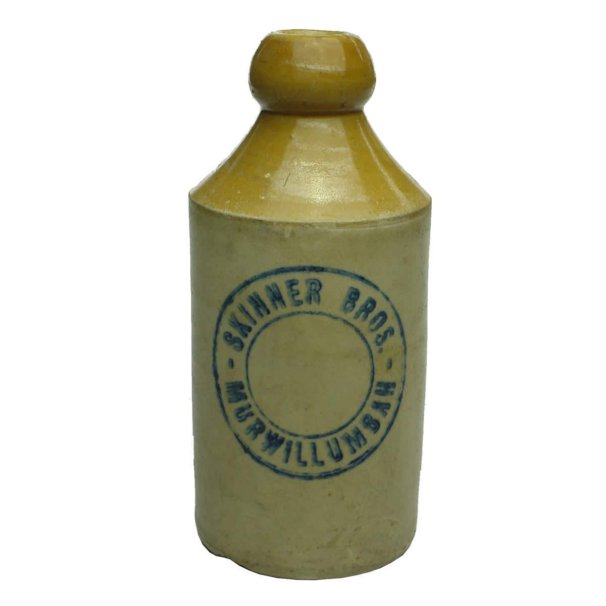 Ginger Beer. Skinner Bros., Murwillumbah. Dump. Tan Top. Blue Print. (New South Wales)