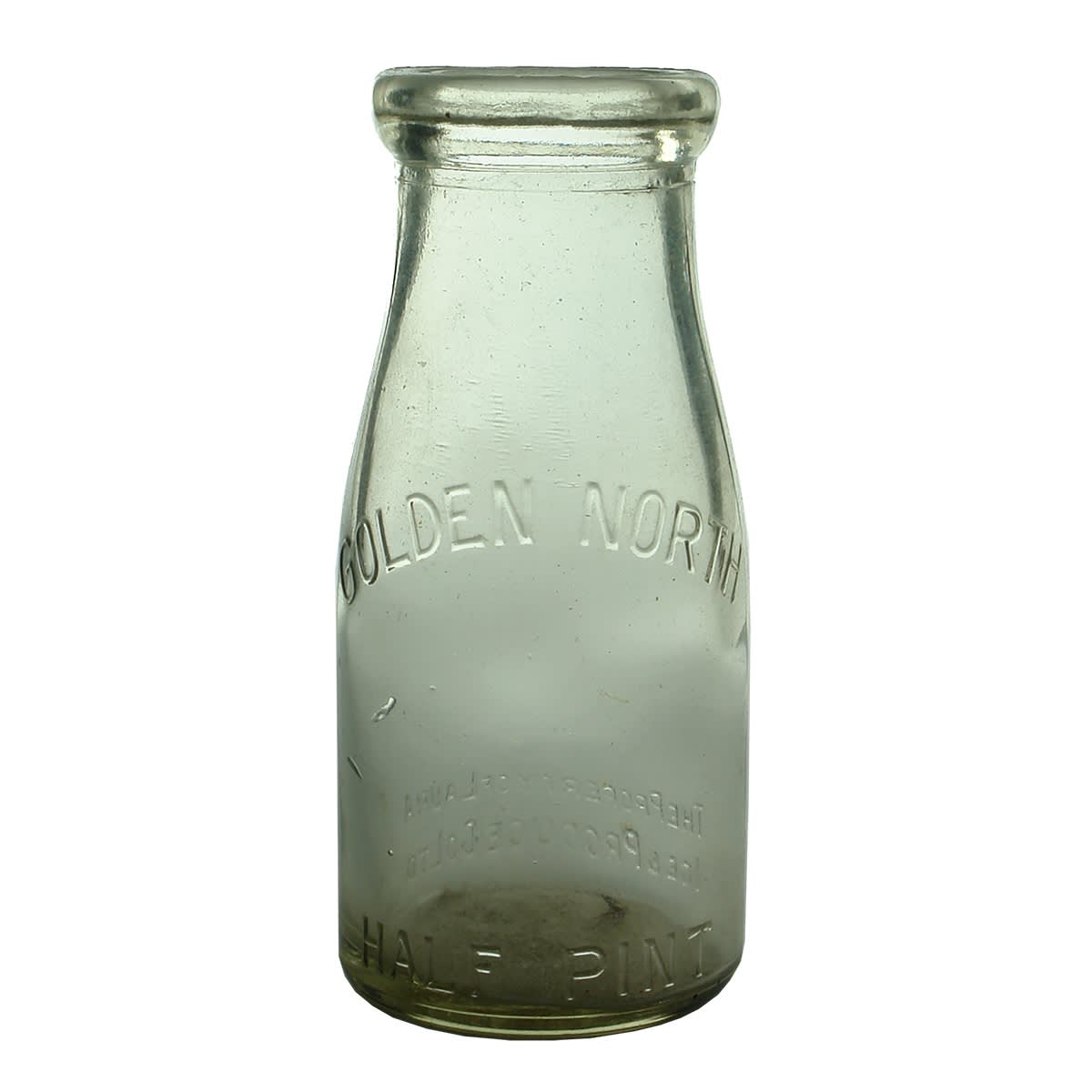 Milk. Golden North, Laura Ice & Produce Co Ltd. Wad Lip. 1/2 Pint. (South Australia)