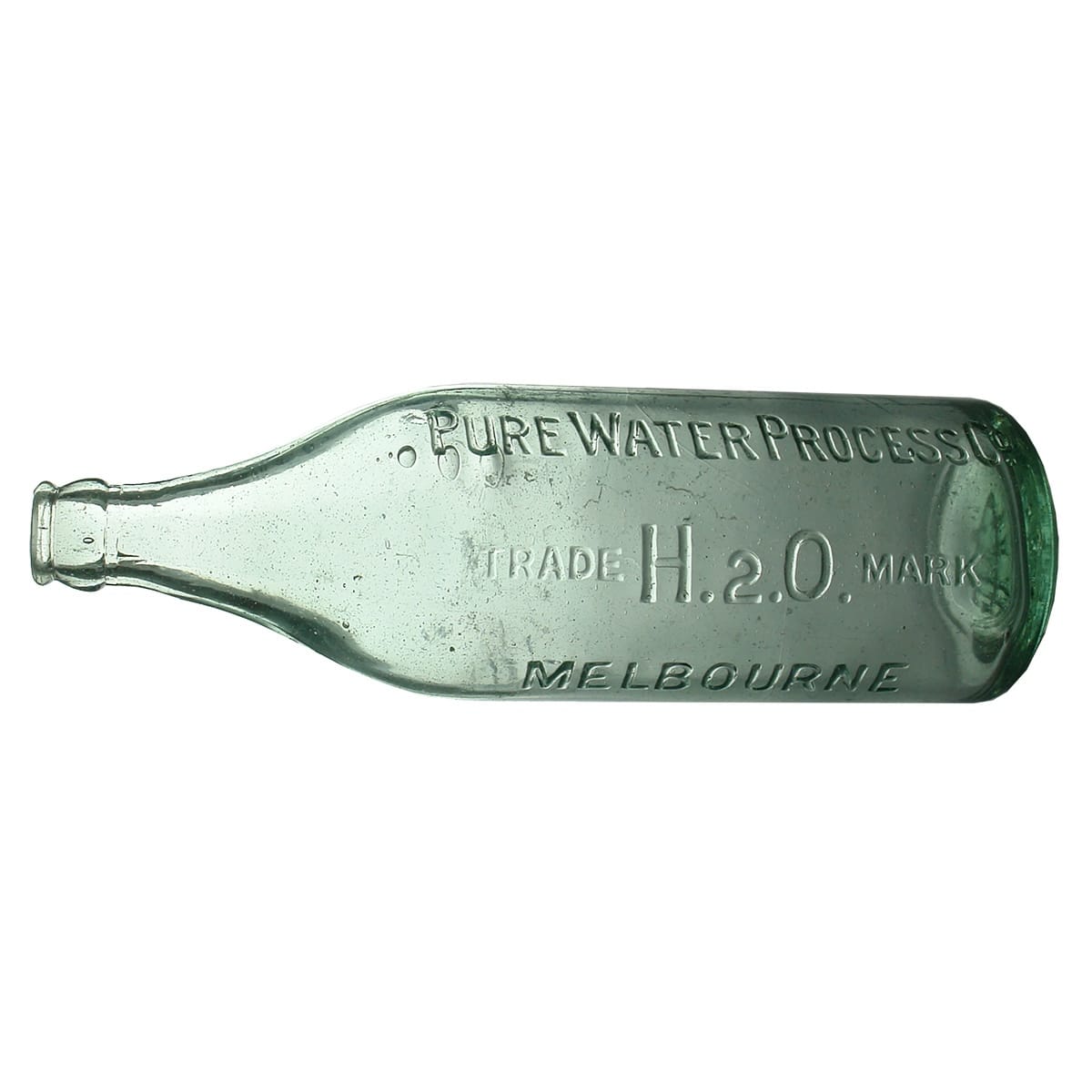 Crown Seal. Pure Water Process Co, Melbourne. H2O. Aqua. 24 oz. (Victoria)