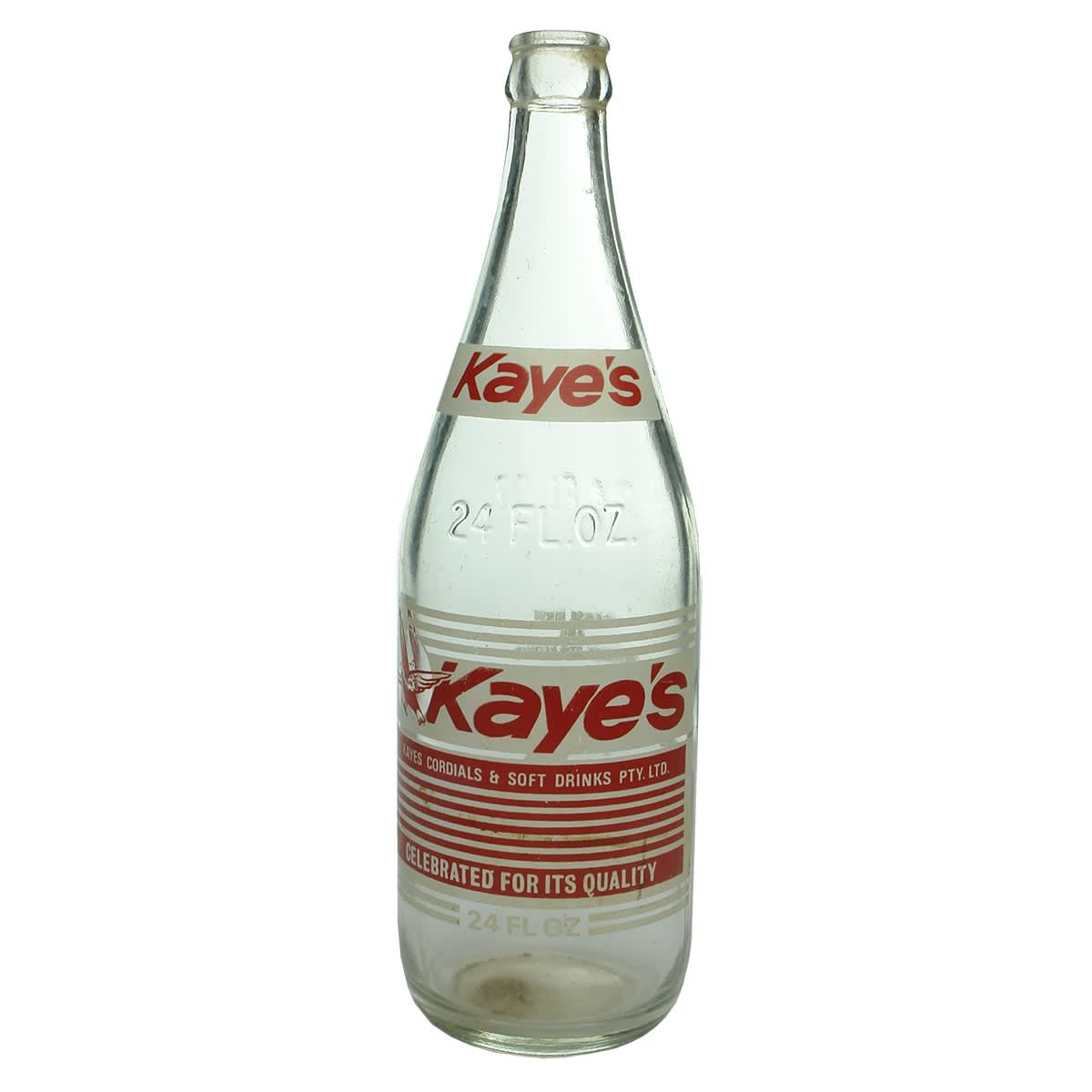 Crown Seal. Kayes, Brisbane. Red & White Print. 24 oz. (Queensland)