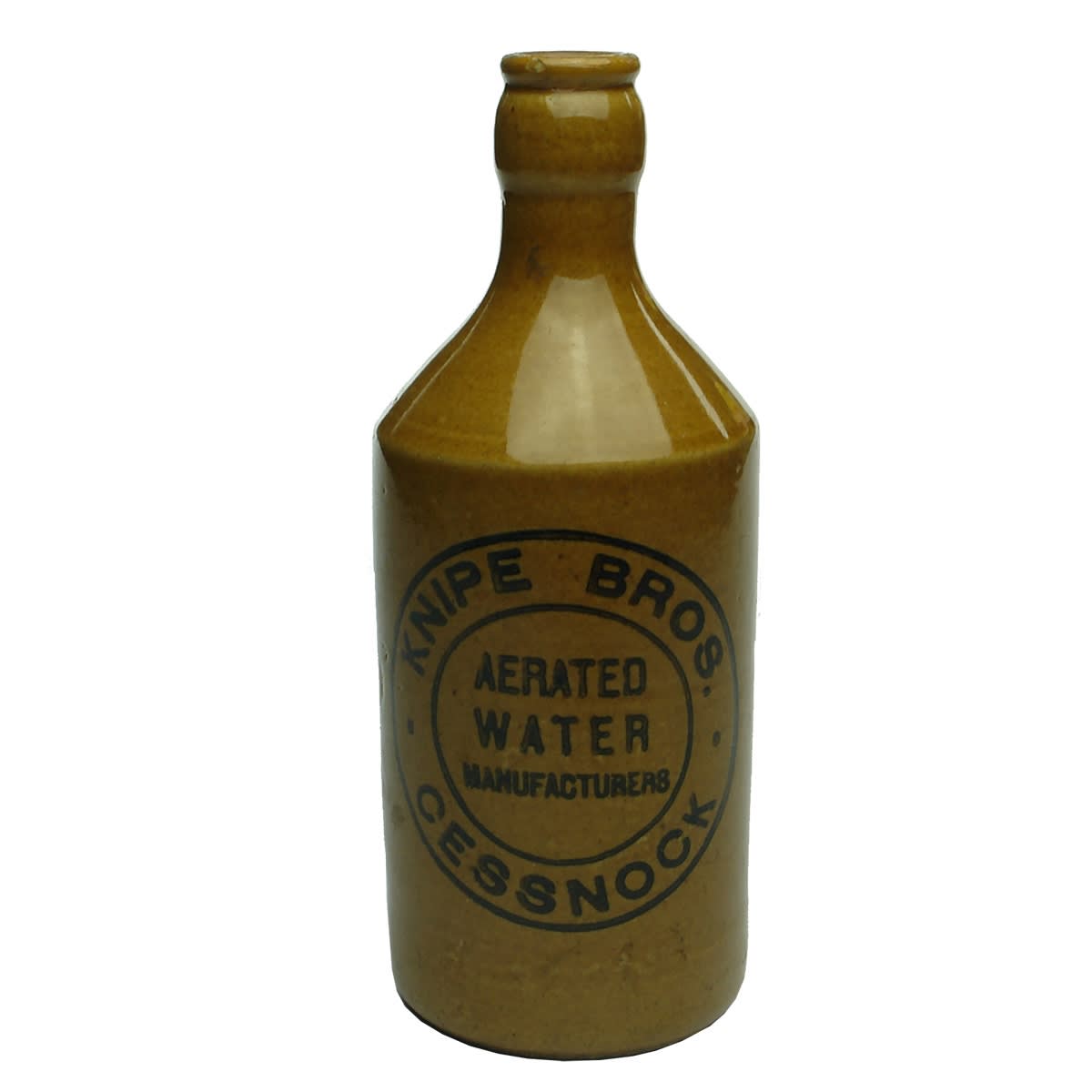 Ginger Beer. Knipe Bros., Cessnock. Crown Seal. Dump. All Tan. (New South Wales)