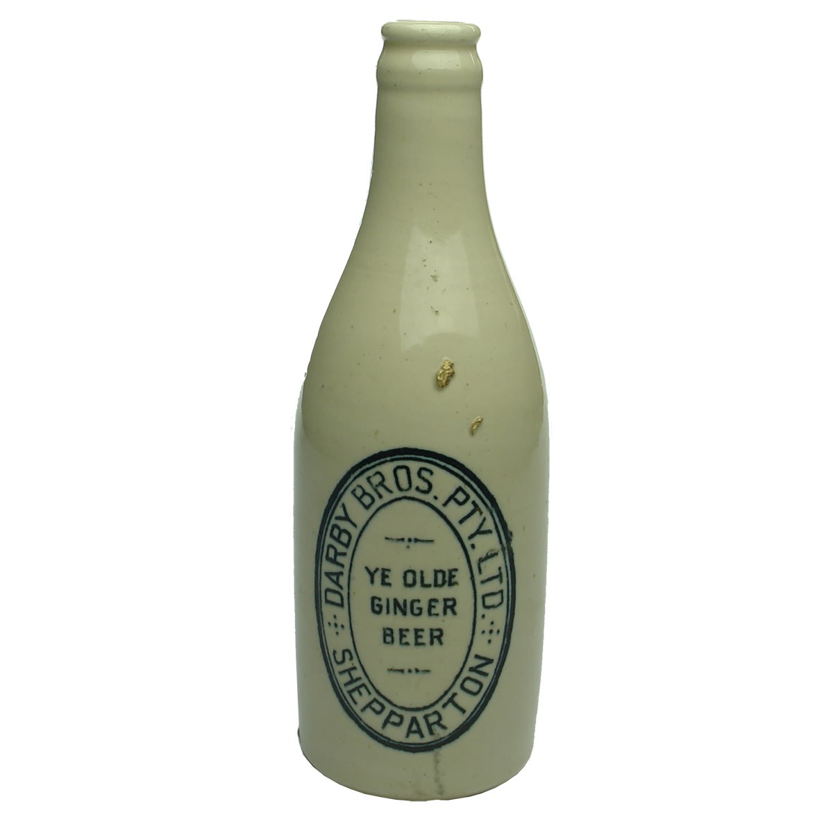 Ginger Beer. Darby Bros. Pty. Ltd., Shepparton. Govancroft. All White. (Victoria)