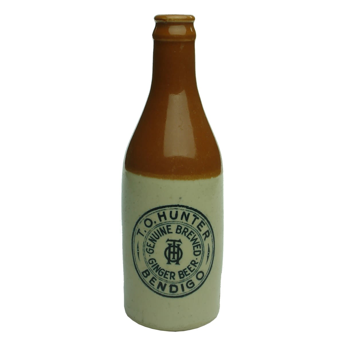 Ginger Beer. T. O. Hunter, Bendigo. Crown Seal. Red Top. 10 oz. (Victoria)