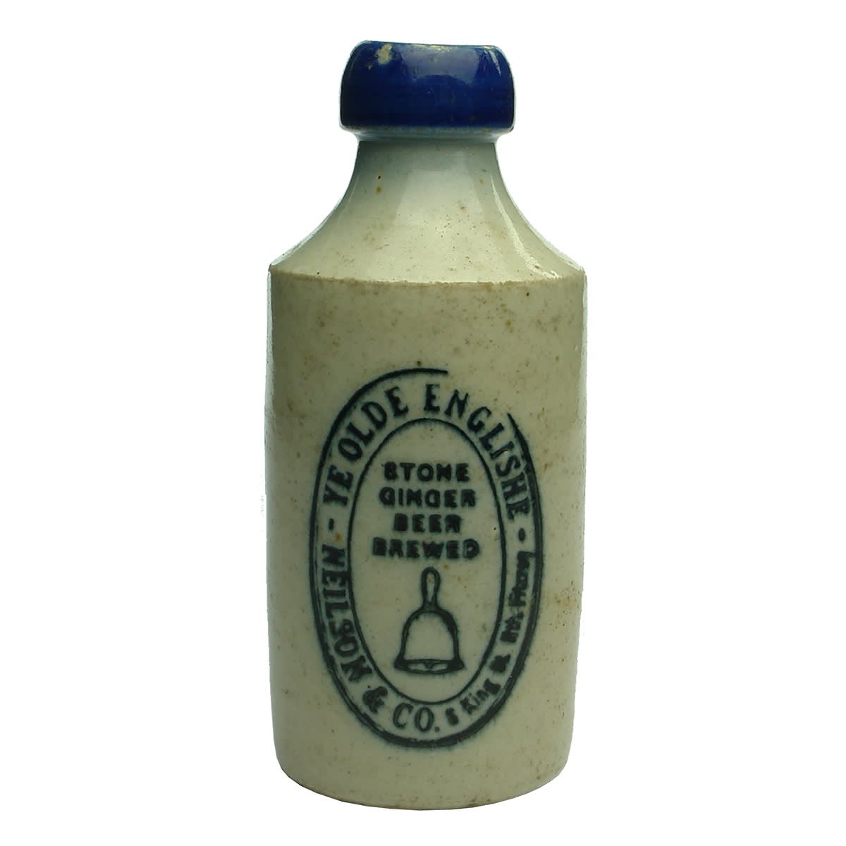 Ginger Beer. Neilson & Co, North Fitzroy. Bell. Blue Lip. Dump. 10 oz. (Victoria)