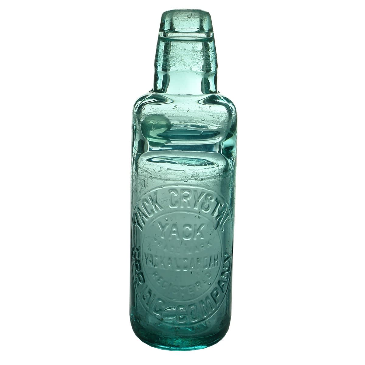 Codd. Yack Crystal Spring Company. Yackandandah. L. C. Phibbs. Aqua. 6 oz. (Victoria)