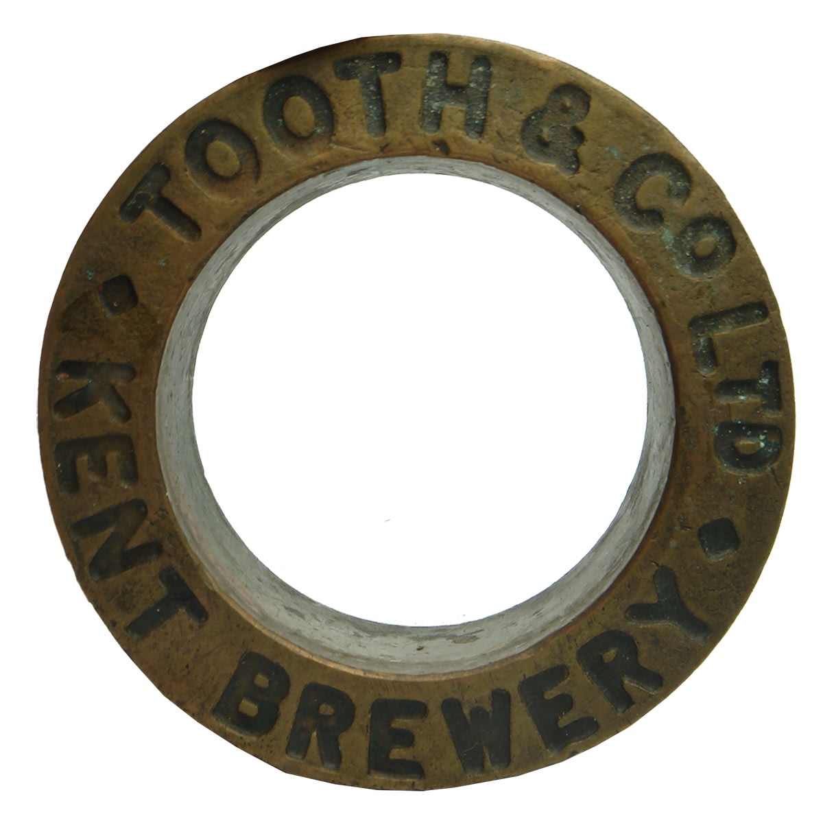 Brass Barrel Bung. Tooth & Co Ltd Kent Brewery. (Sydney, New South Wales)