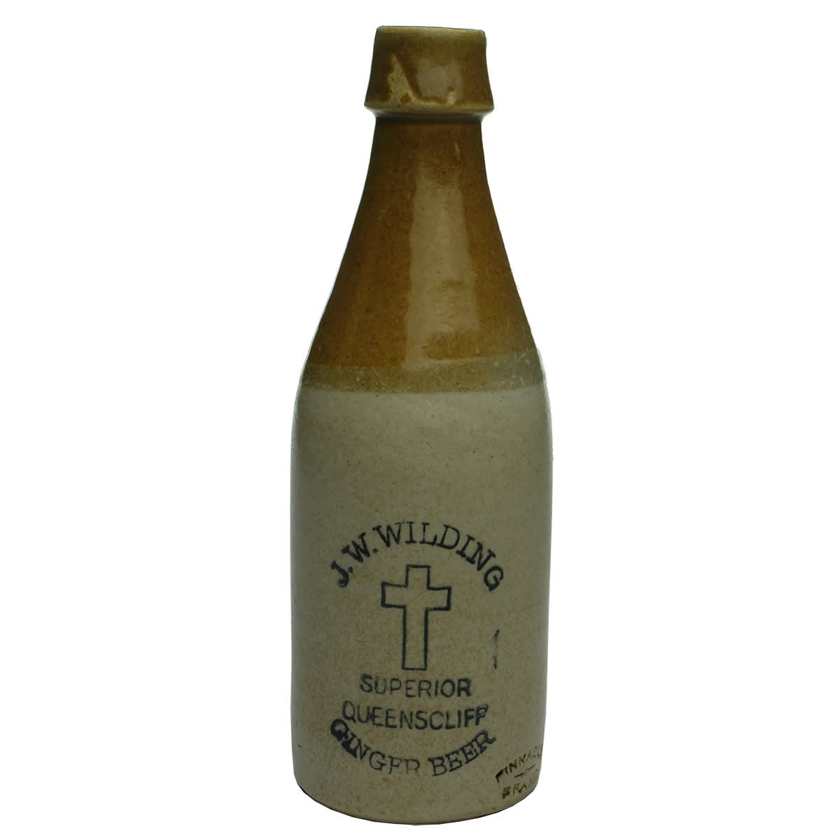 Ginger Beer. J. W. Wilding, Queenscliff. Cross trade mark. Pinnacle Brand. (Victoria)