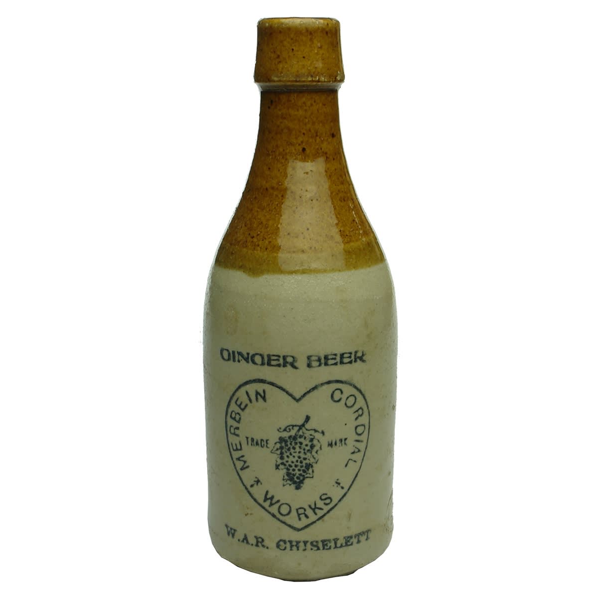 Ginger Beer. Chiselett, Merbein Cordial Works. Champagne. Cork Top. (Victoria)