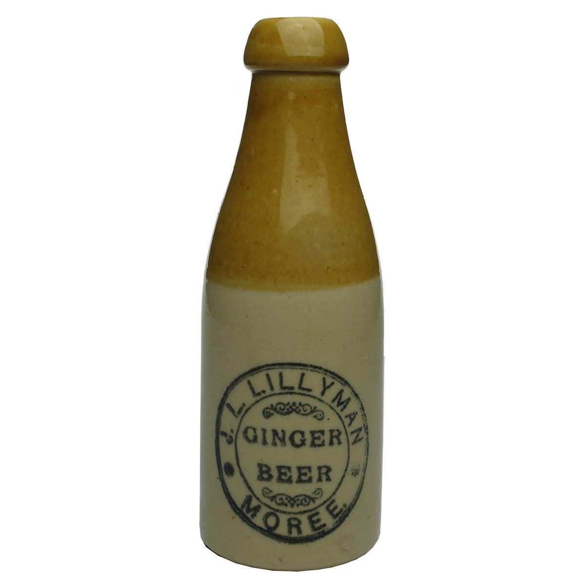 Ginger Beer. J. L. Lillyman, Moree. British made variety. (New South Wales)