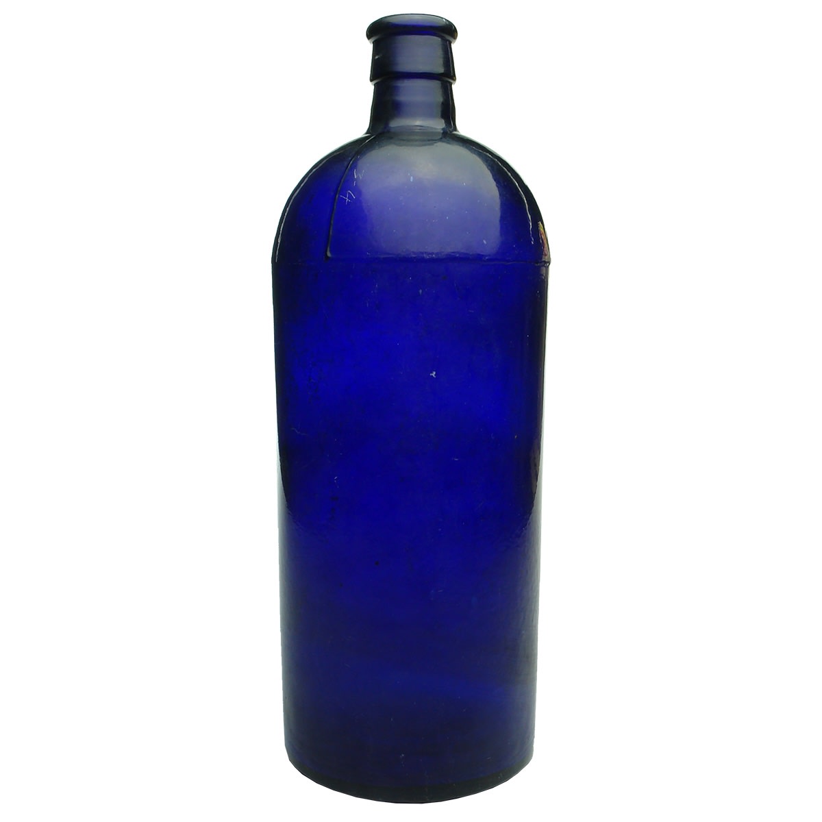 Chemist. Large cobalt pharmacy bottle.