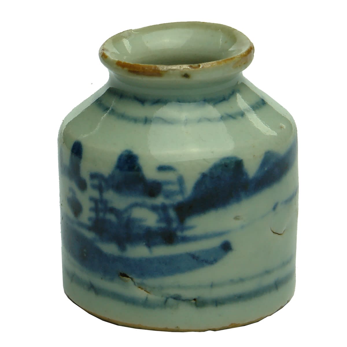 Chinese Blue & White Porcelain Ink. (Or could be spice etc).