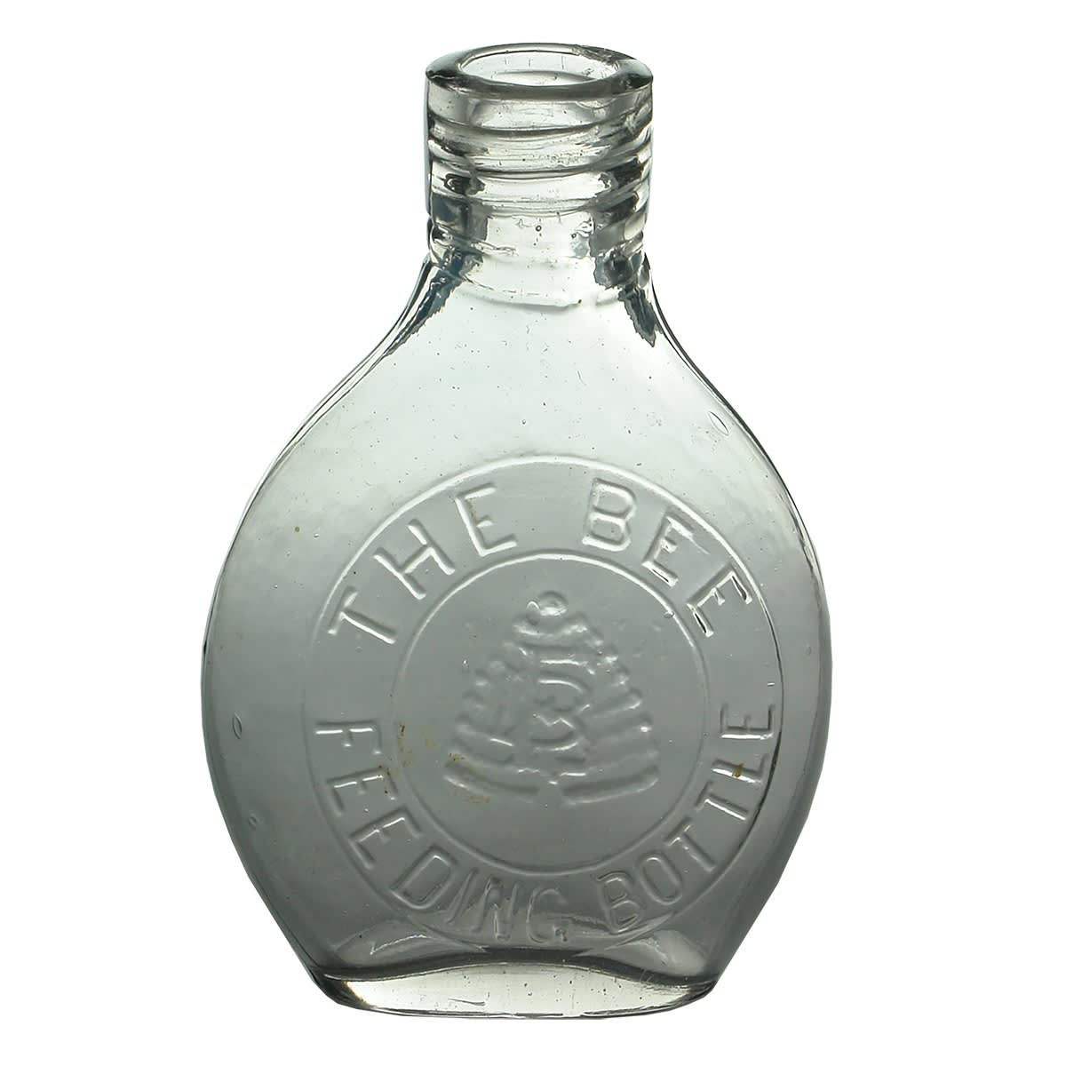 Baby Feeder. The Bee Feeding Bottle. EB Monogram on a Beehive. Elliott Bros Brisbane & Sydney. (Queensland & New South Wales)