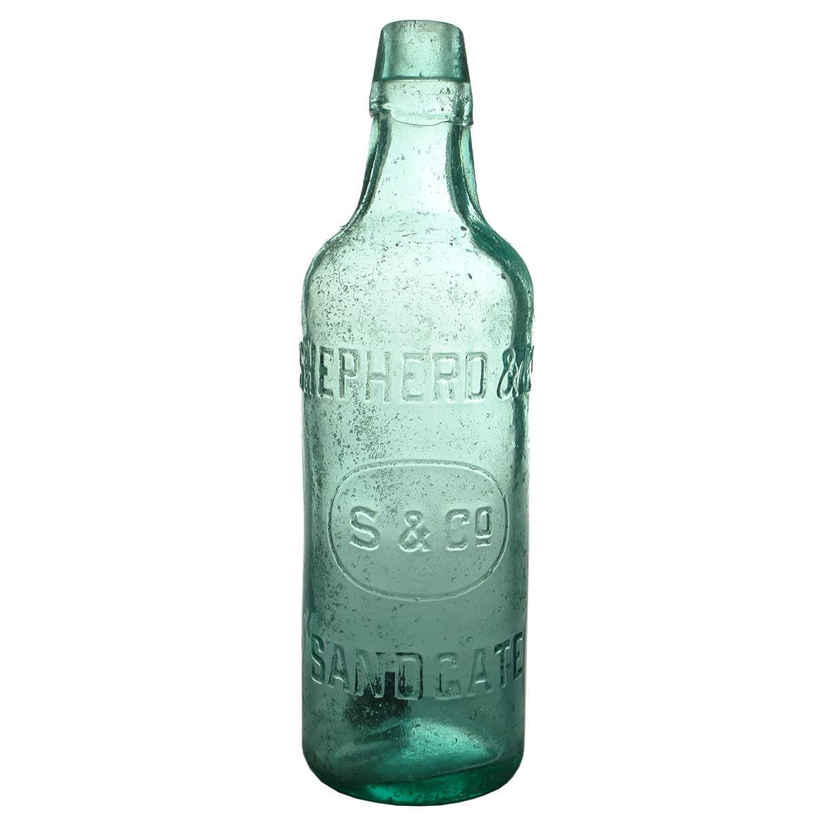 Lamont. Shepherd & Co., Sandgate. Aqua. 26 oz. (Queensland)