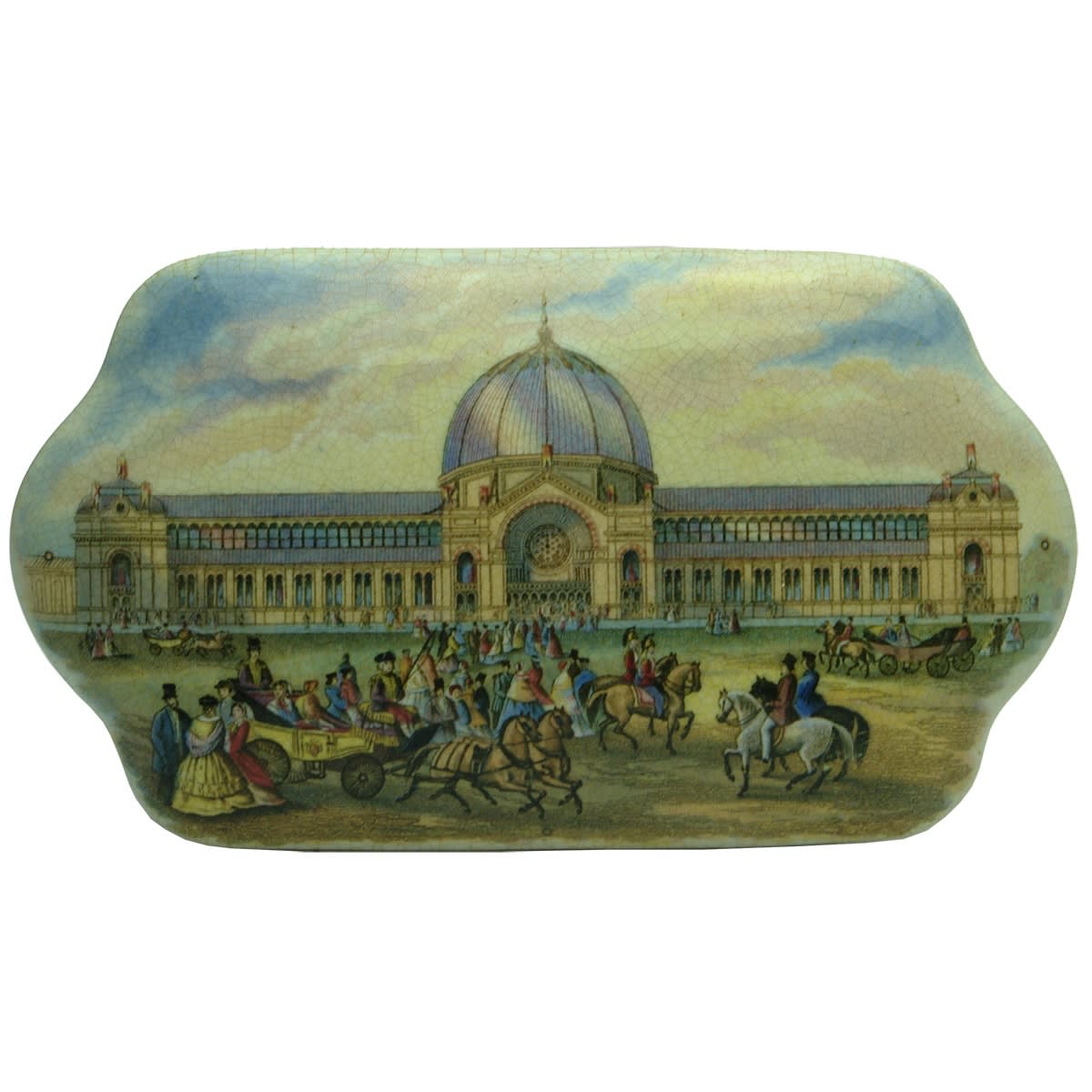 Pratt Lid. Alexandra Palace 1873. Trefoil Shape.