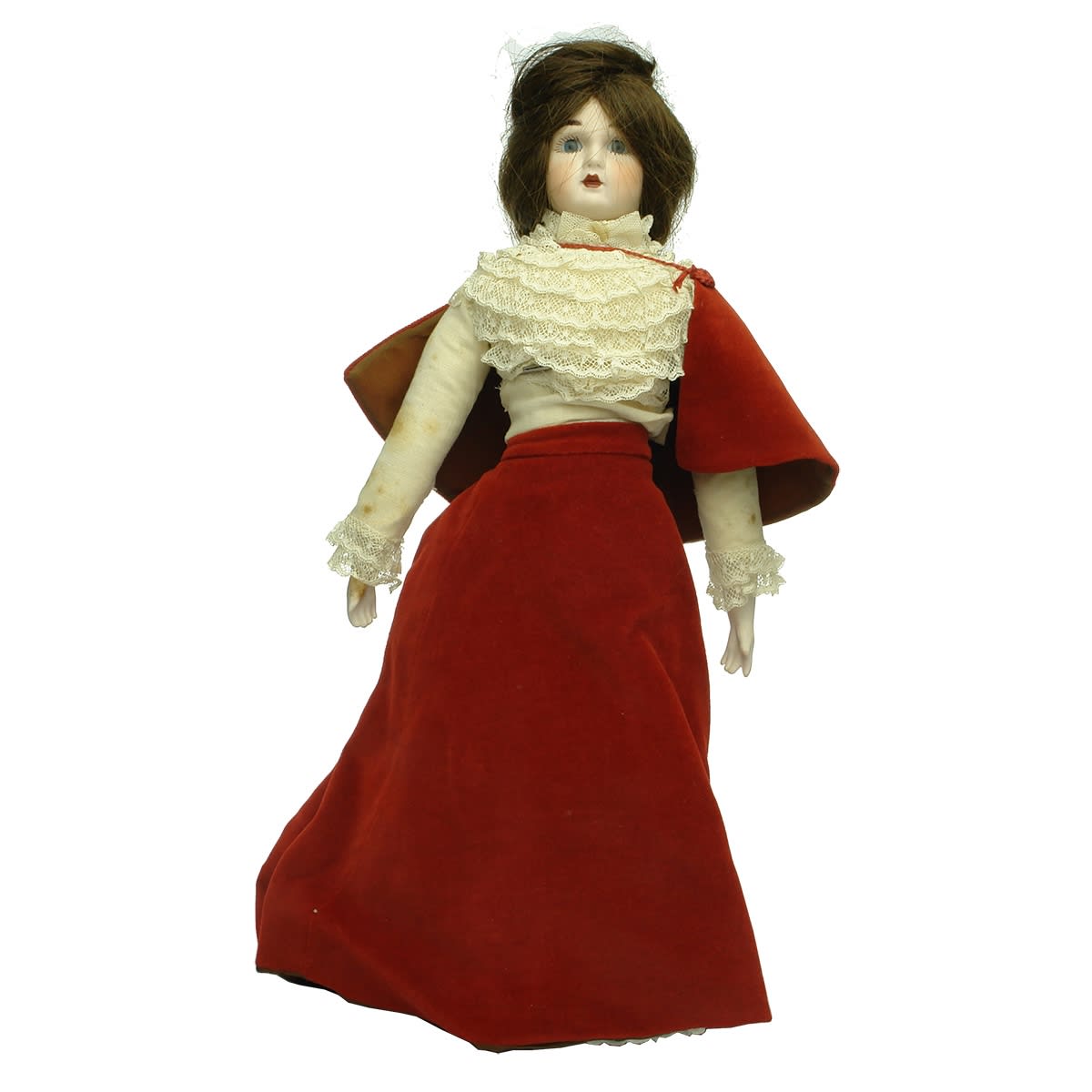 Doll. French Reproduction Doll, made by Haud, by Anne Keane of Ardross, 1980. Costume from Harpers Bazaar. (United Kingdom)