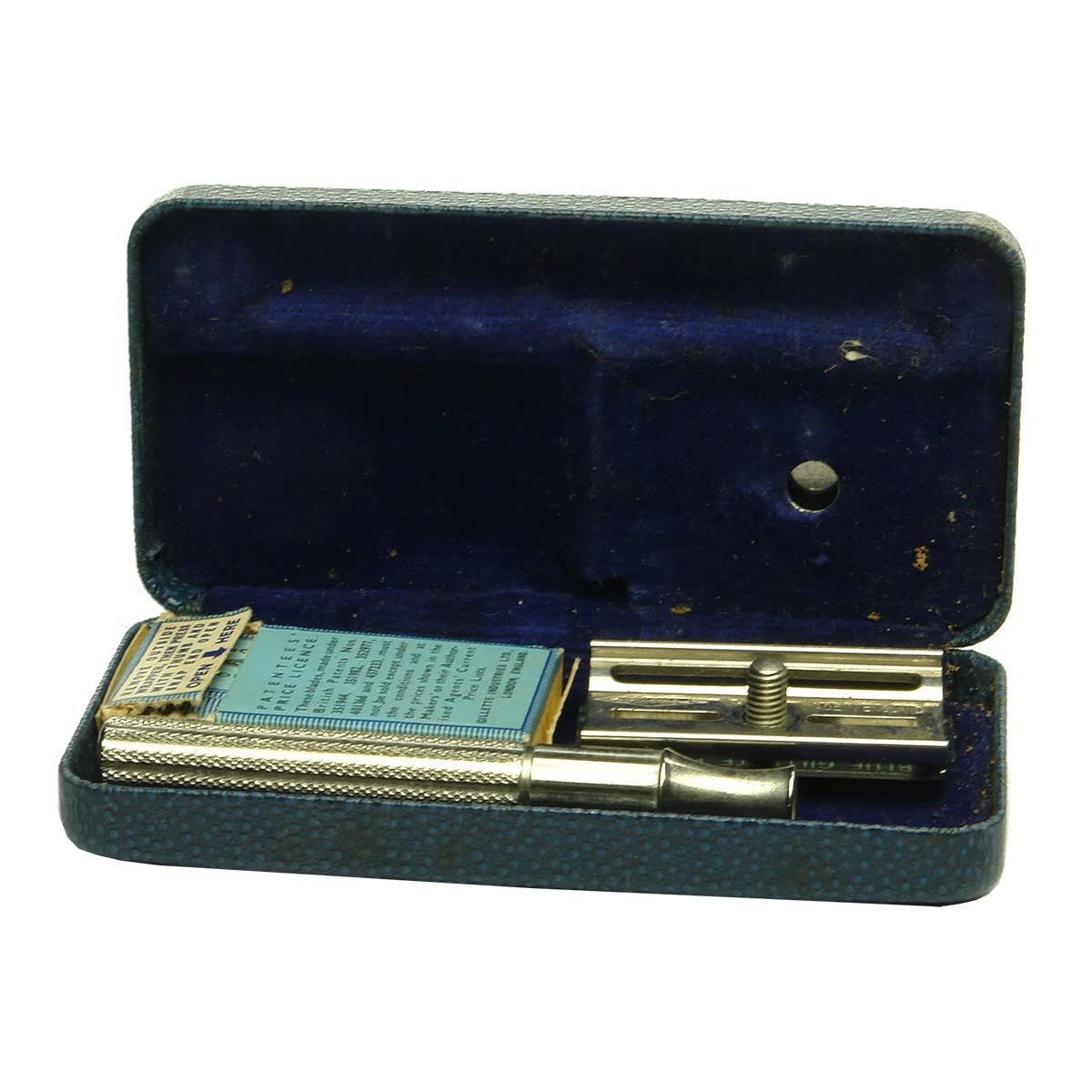 Miscellaneous. Gilette Razor in Original Case with Package of Spare Blades.