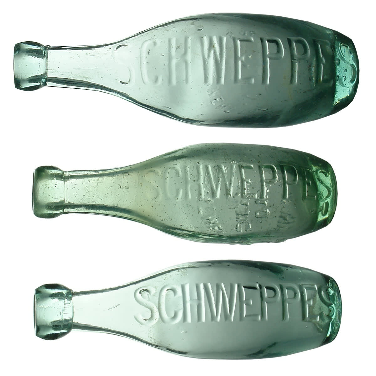 3 Blob top Skittles. Schweppes. By Appointment to the King and Prince of Wales. 10 oz & 6 oz; Schweppes. Applied top. 6 oz.