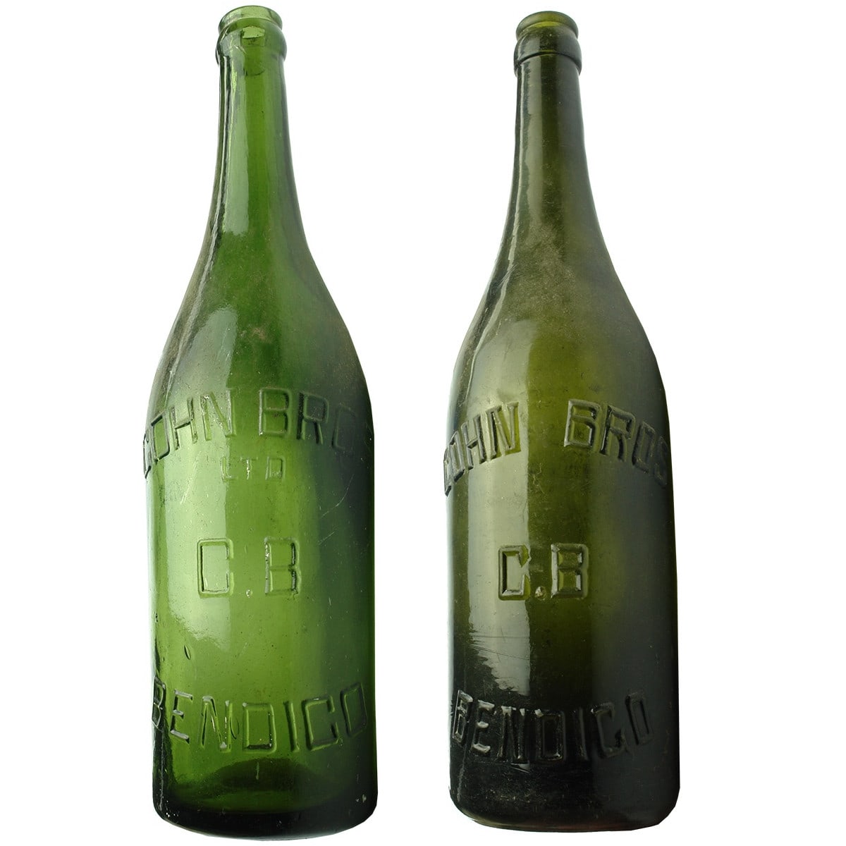 2 Beers: Cohn Bros Ltd & Cohn Bros., Bendigo. Crown Seals. 26 oz. (Victoria)