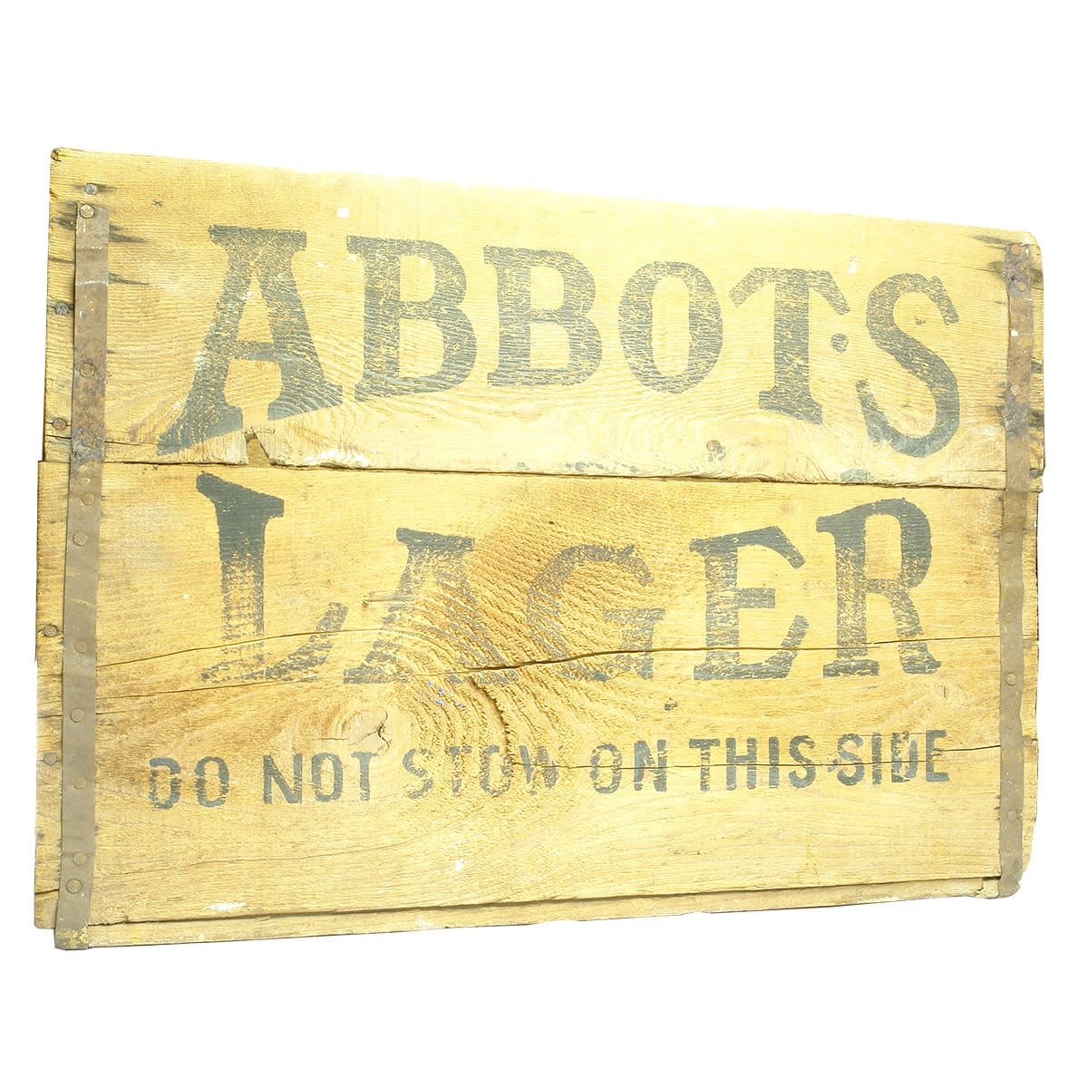 Large Brewery Bottle Crate. Abbots Lager. (Carlton & United Breweries, Melbourne, Victoria) (NOT FOR POST, THIS ITEM IS TOO LARGE)