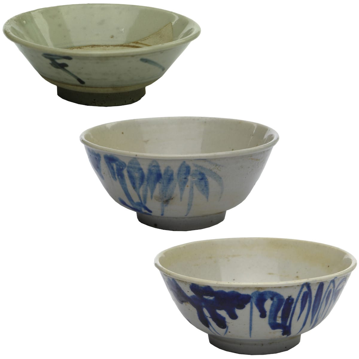 Chinese. Three Early Chinese Bowls.