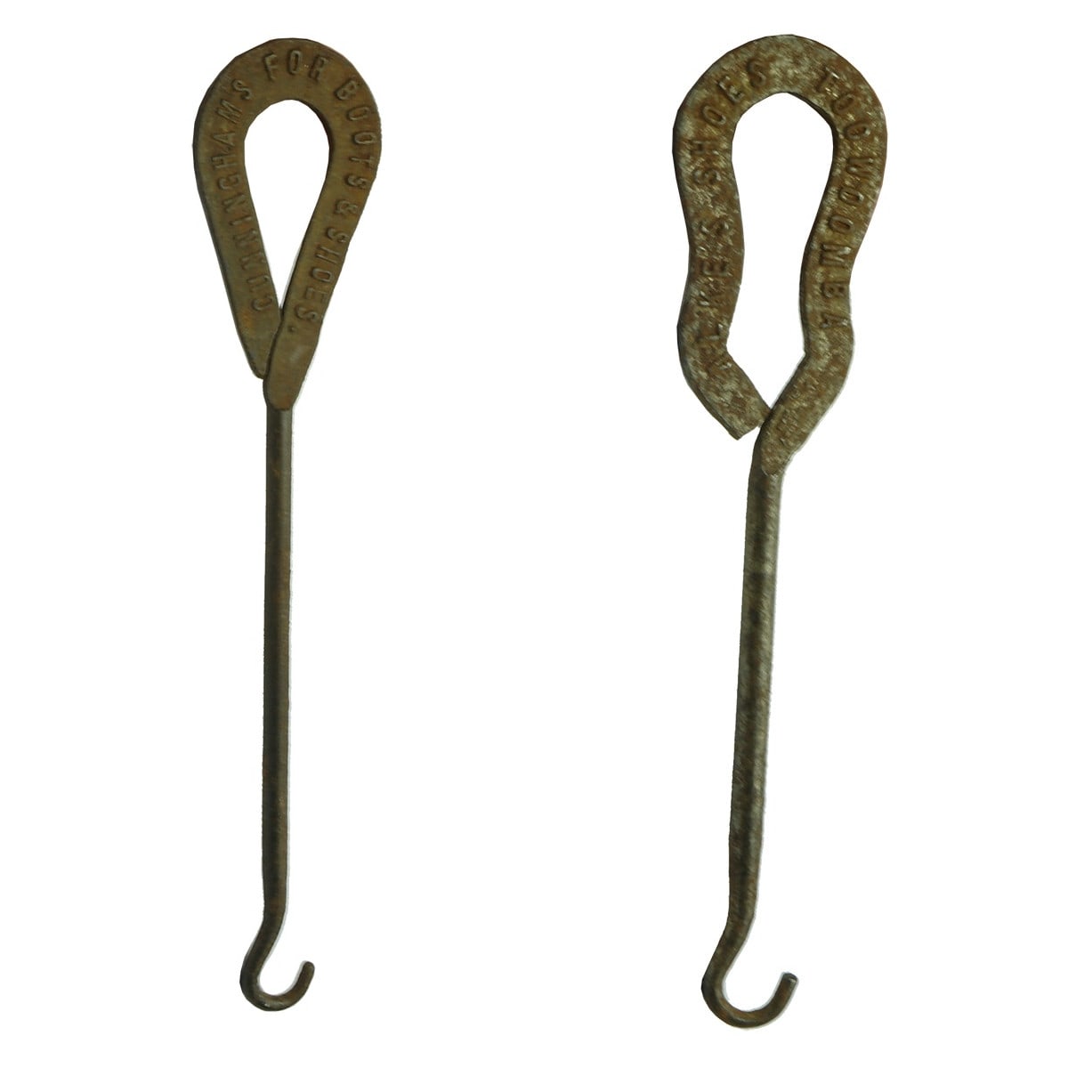 2 Advertising Button Hooks: Cunninghams for Boots and Shoes Brisbane; Alke's Shoes Toowoomba. (Queensland)