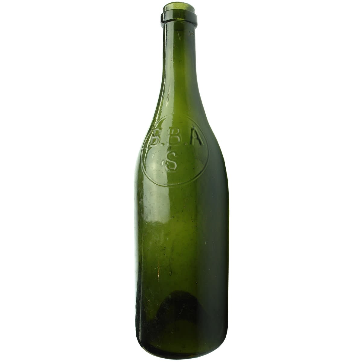 Beer. B. B. A. S. Ring Seal. Green. 26 oz. (Bryant Brewery, Stawell or possibly Brewers Bottle Association, Sydney?)