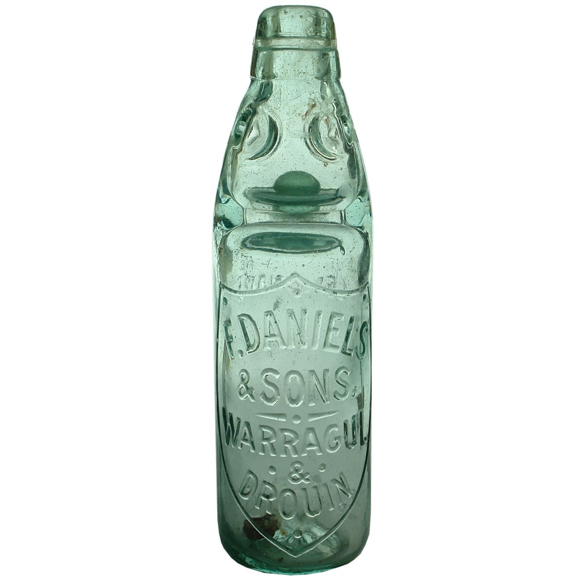 Codd. F. Daniels & Sons, Warragul & Drouin. Dobson. Aqua. 10 oz. (Victoria)