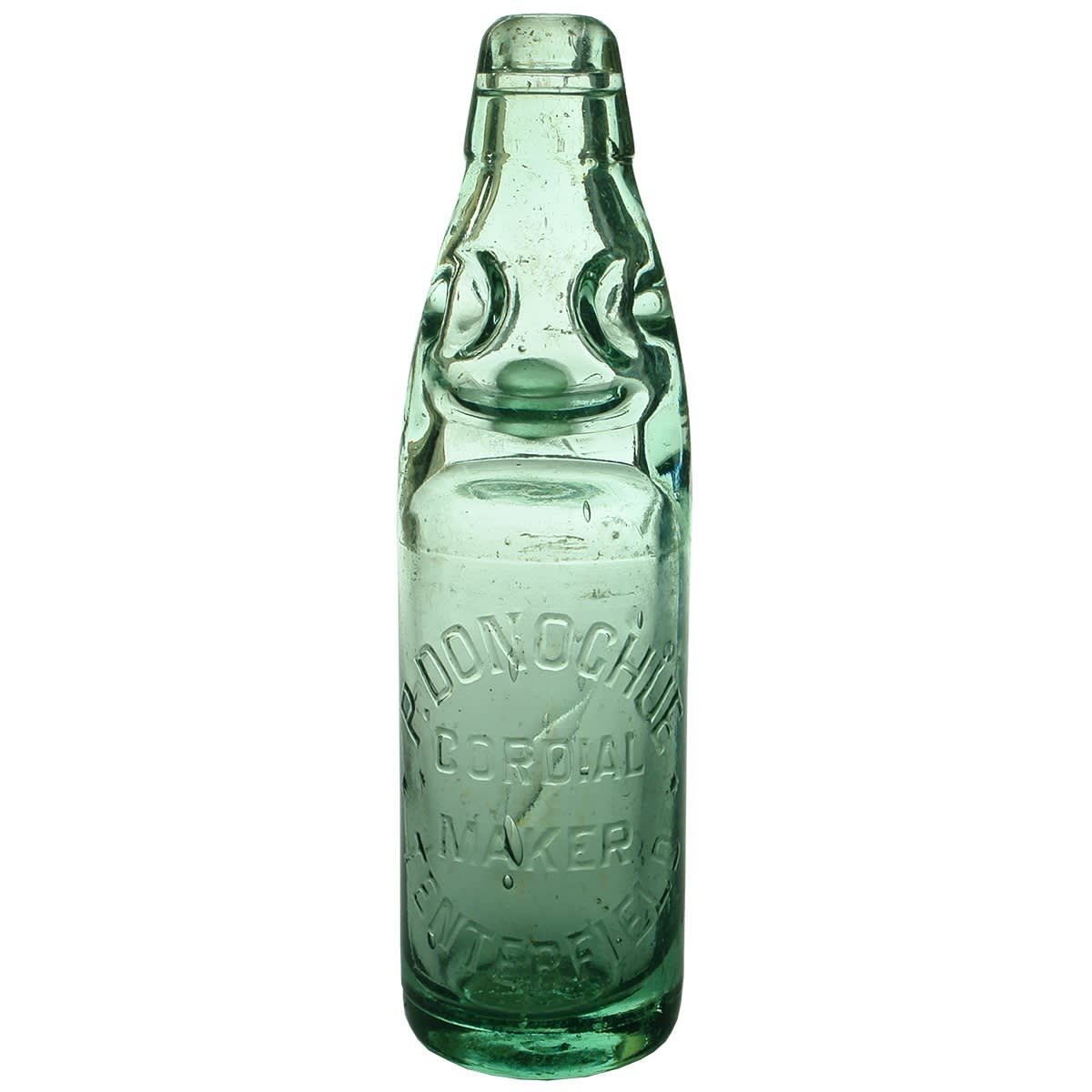 Codd. P. Donoghue, Cordial Maker, Tenterfield. Aqua. Dobson. 10 oz. (New South Wales)