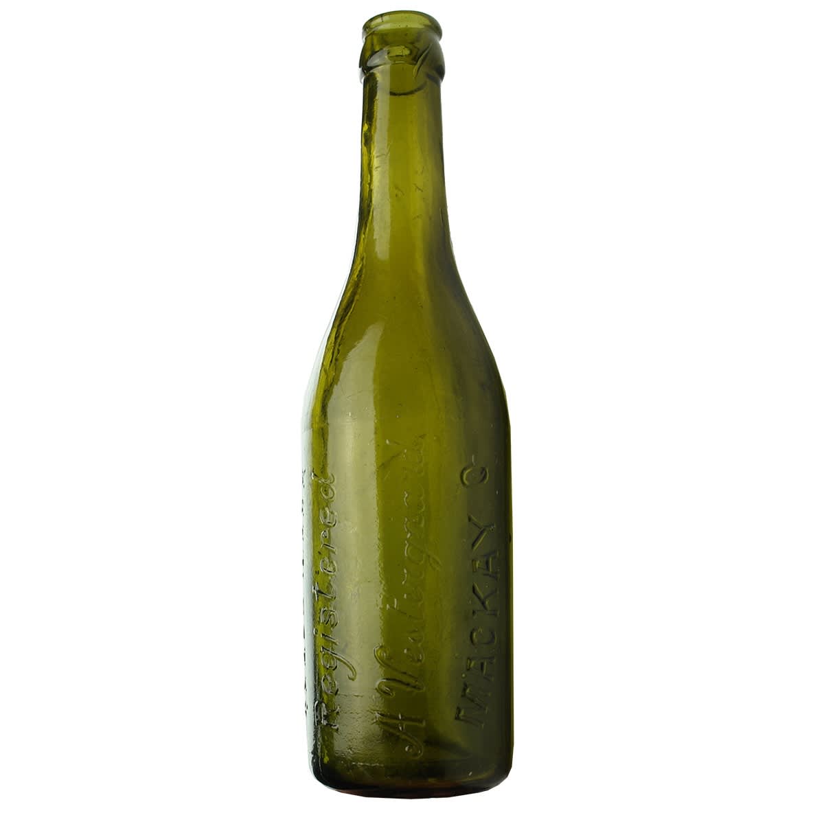 Crown Seal. A. Vestergaard, Mackay. Olive Green. 12 oz. (Queensland)