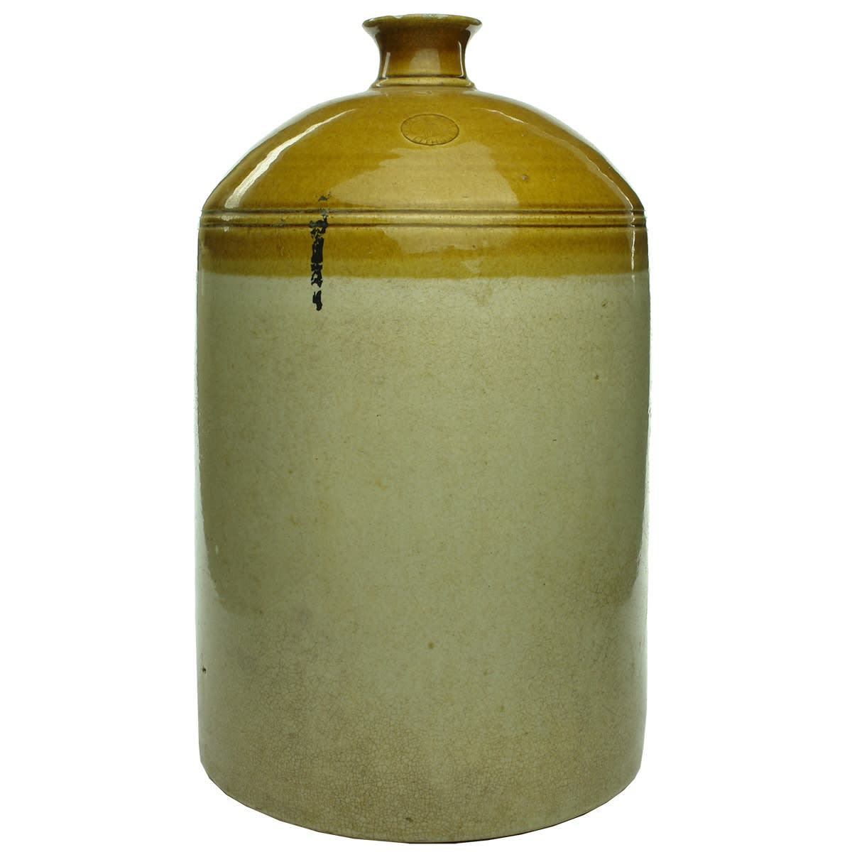 Demijohn. Lithgow Pottery. Kangaroo. 3 Gallon. (New South Wales)