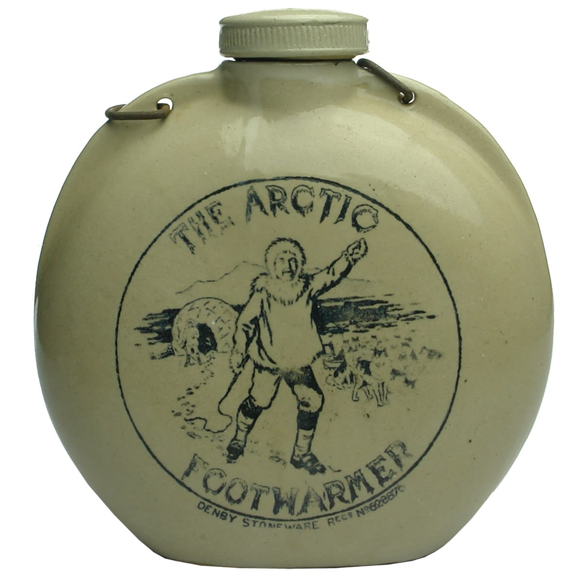 Pottery. The Arctic Footwarmer, Denby Stoneware. (United Kingdom)