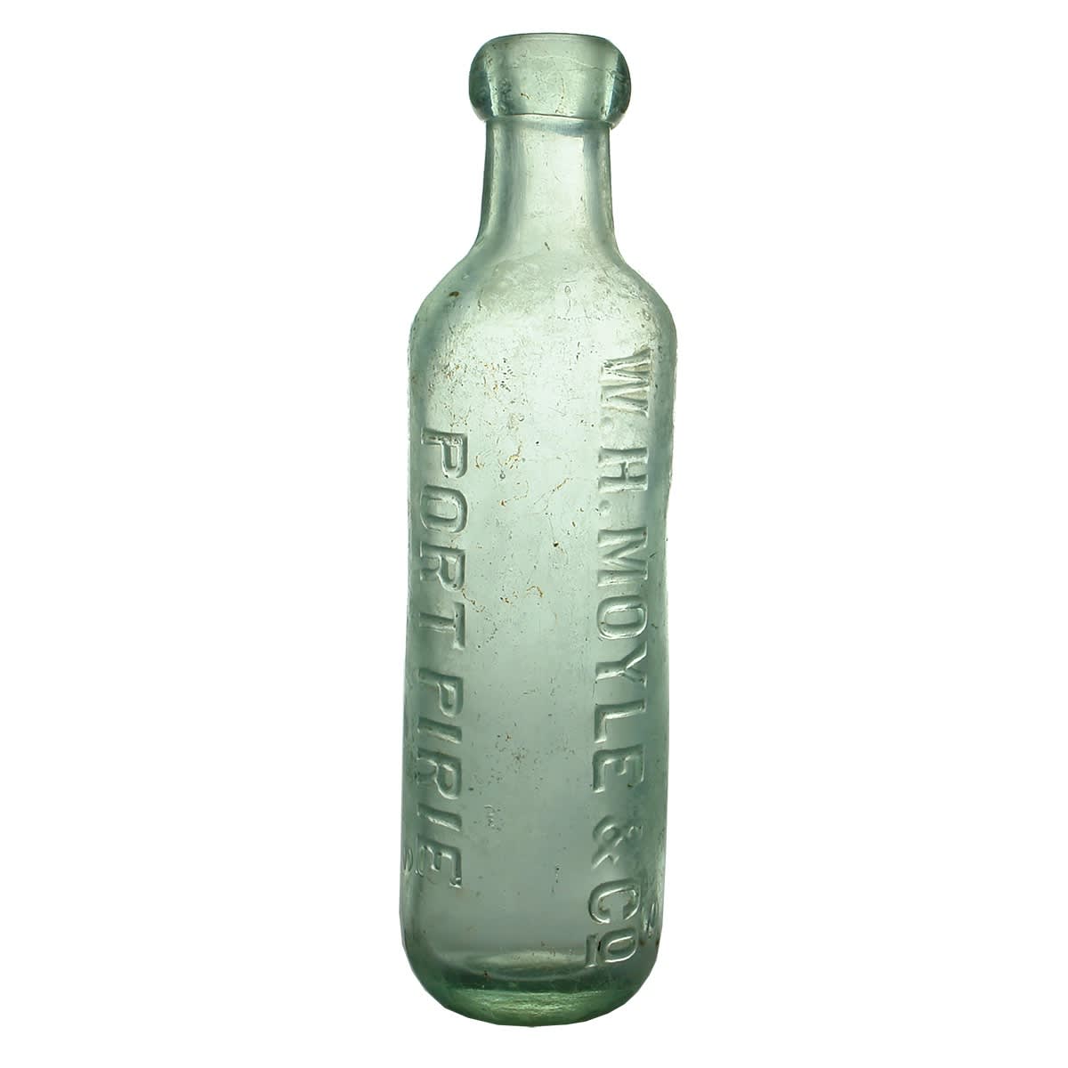 Blob top. W. H. Moyle & Co, Port Pirie. Kilner Bros made. Tall cylinder. (South Australia)