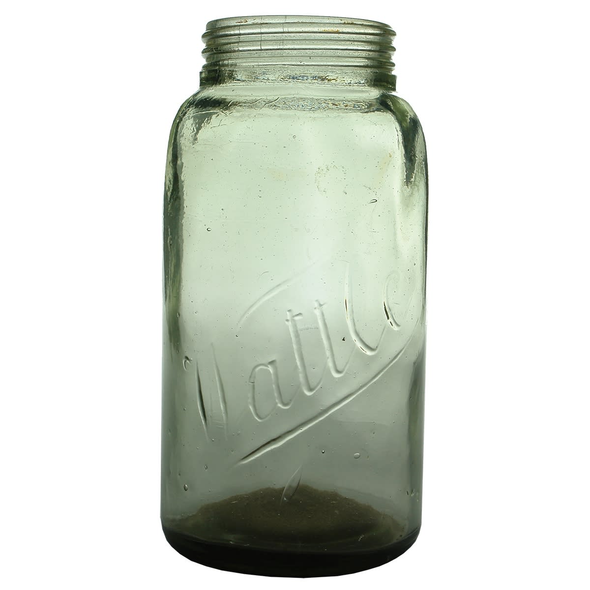 Fruit Jar. Wattle. Lime Aqua. Half Gallon. (Australia)