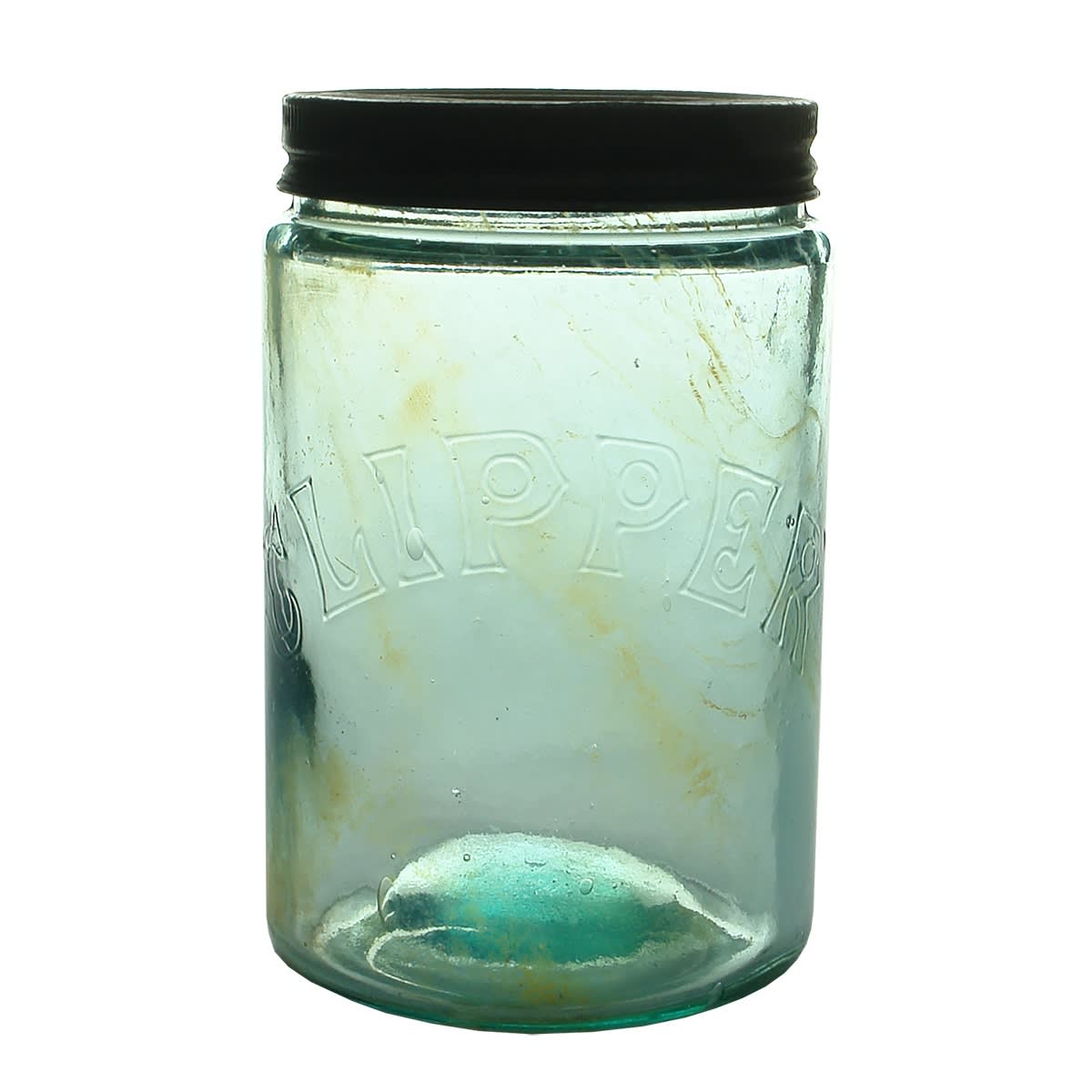 Fruit Jar. "Clipper". Aqua. Quart. (Australia)