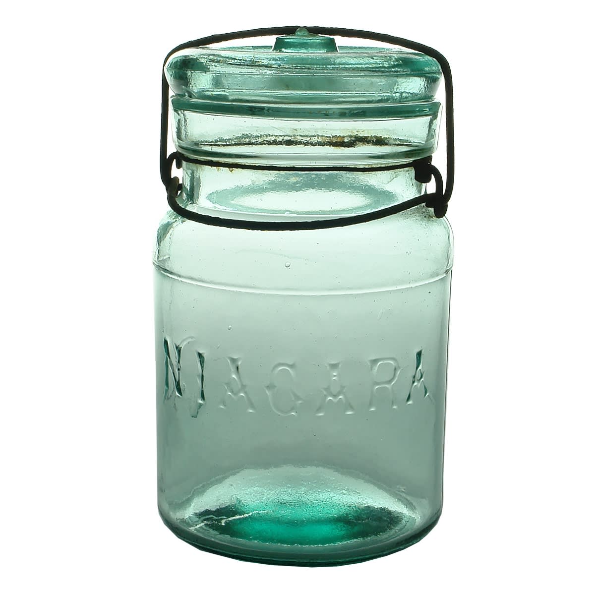 Fruit Preserving Jar. Niagara. Aqua. Quart. (Australia)