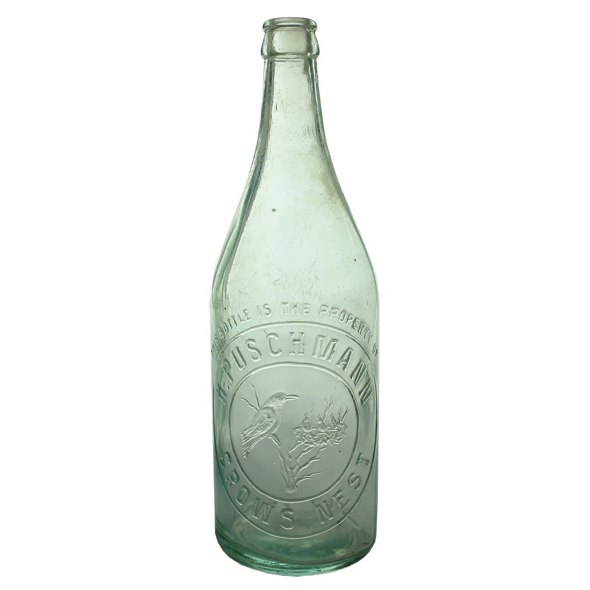 Crown Seal. H. Puschmann, Crows Nest. Aqua. 24 oz. (Queensland)