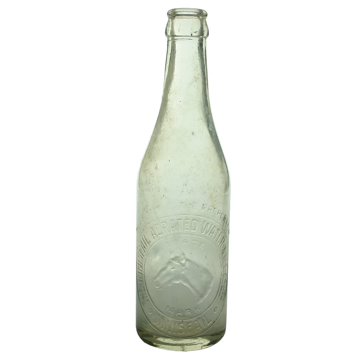 Crown Seal. Innisfail Aerated Water & Ice Co Ltd. Horse Head. Clear. 10 oz. (Queensland)