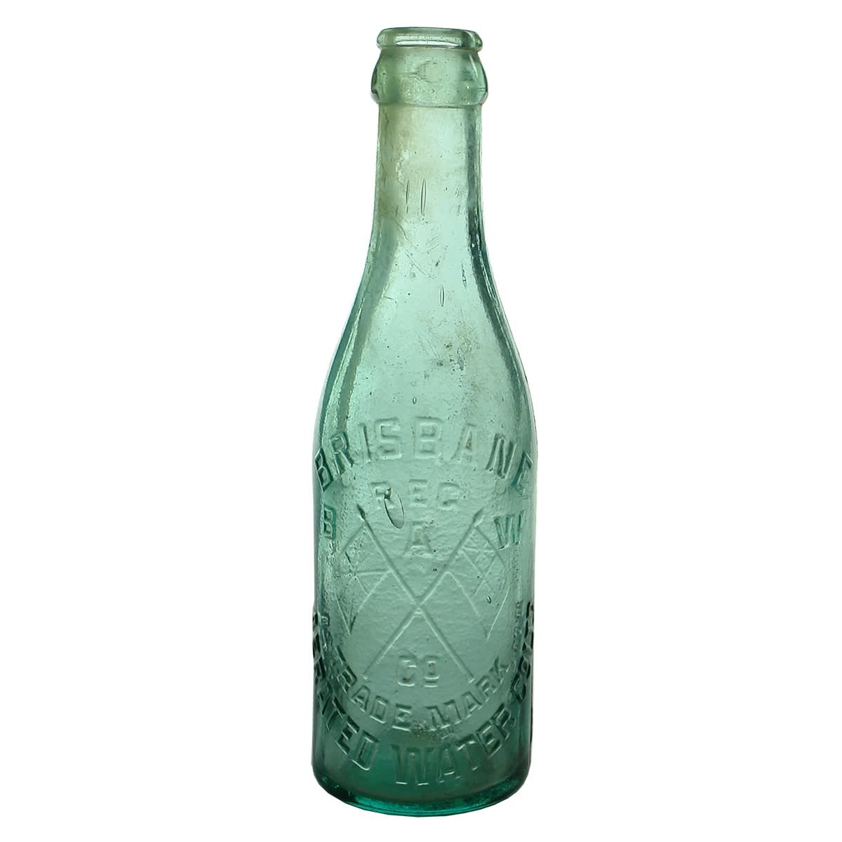 Crown Seal. Brisbane Aerated Water Co. Champagne. Aqua. 6 oz. (Queensland)