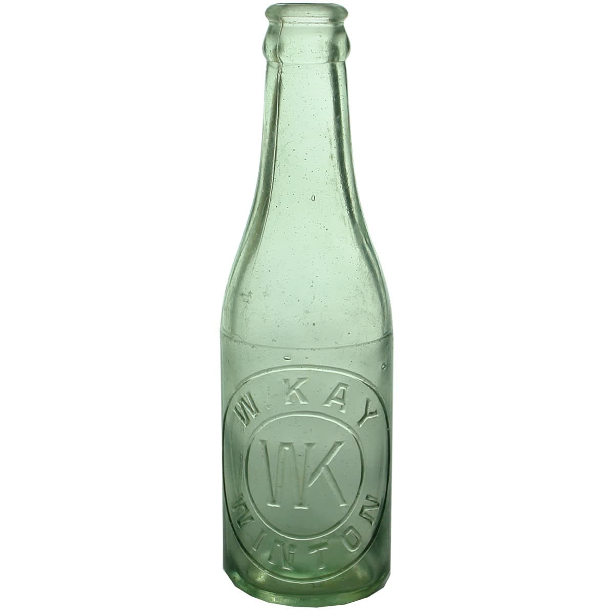 Crown Seal. W. Kay, Winton. Monogram. Machine made. Australian made variety. 6 oz. (Queensland)