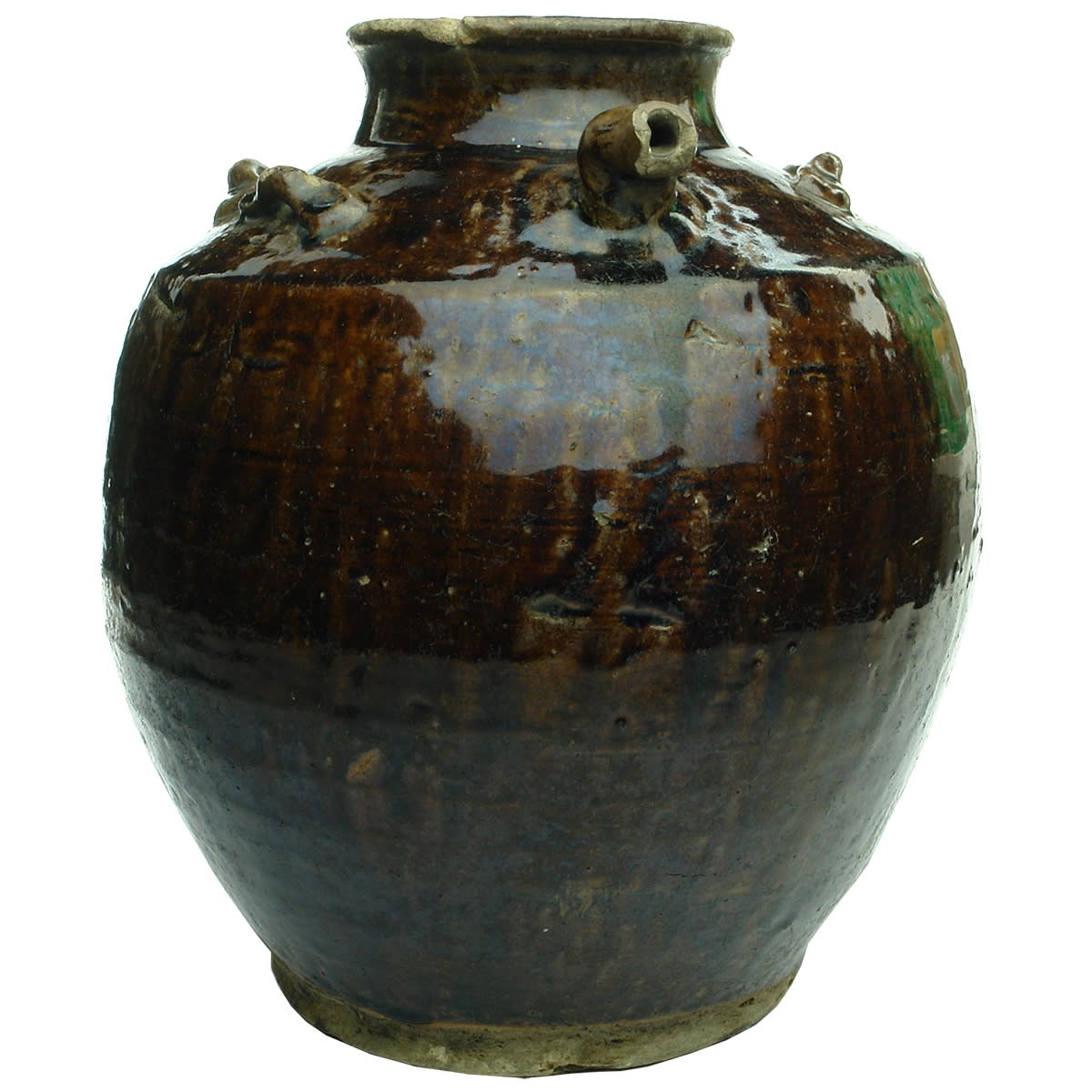 Chinese. Large Loop Jar With Handle and Pouring Spout. 300 mm.