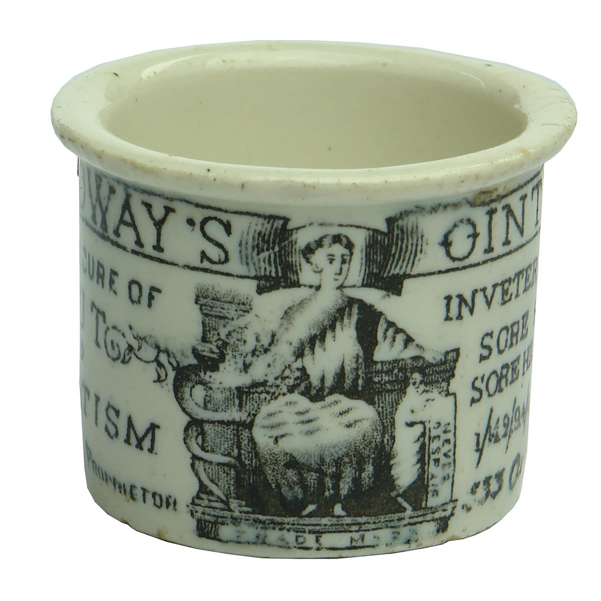 Holloways Ointment Pot. 533 Oxford Street.