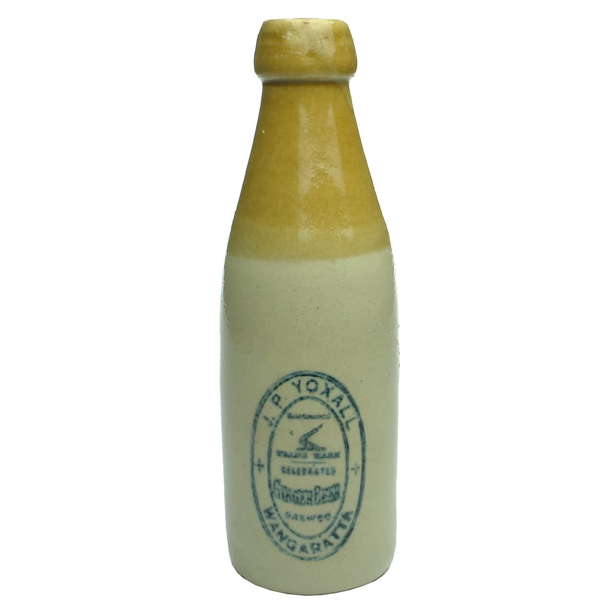 Ginger Beer. Yoxall, Wangaratta. Champagne. Internal Thread. Tan top. 10 oz. (Victoria)