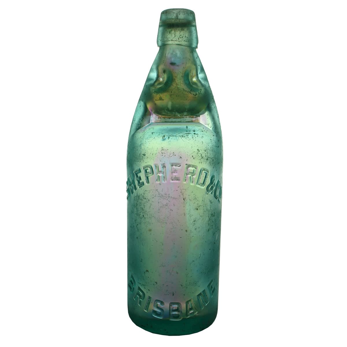 Codd. Shepherd & Co., Brisbane. Dobson. Aqua. 26 oz. (Queensland)