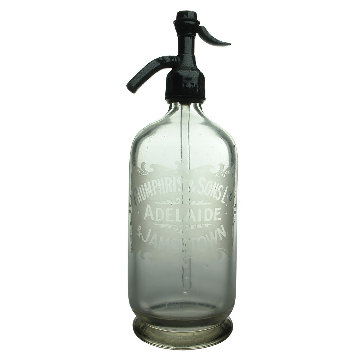 Soda Syphon. F. Humphris & Sons Ltd, Adelaide & Jamestown. British Syphon Co. (South Australia)